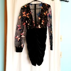 Sequin butterfly dress
